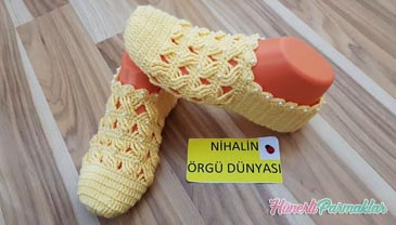 İncili Çapraz Örgü Patik Modeli