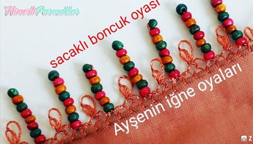 Saçaklı Boncuklar İğne Oyası Yapılışı